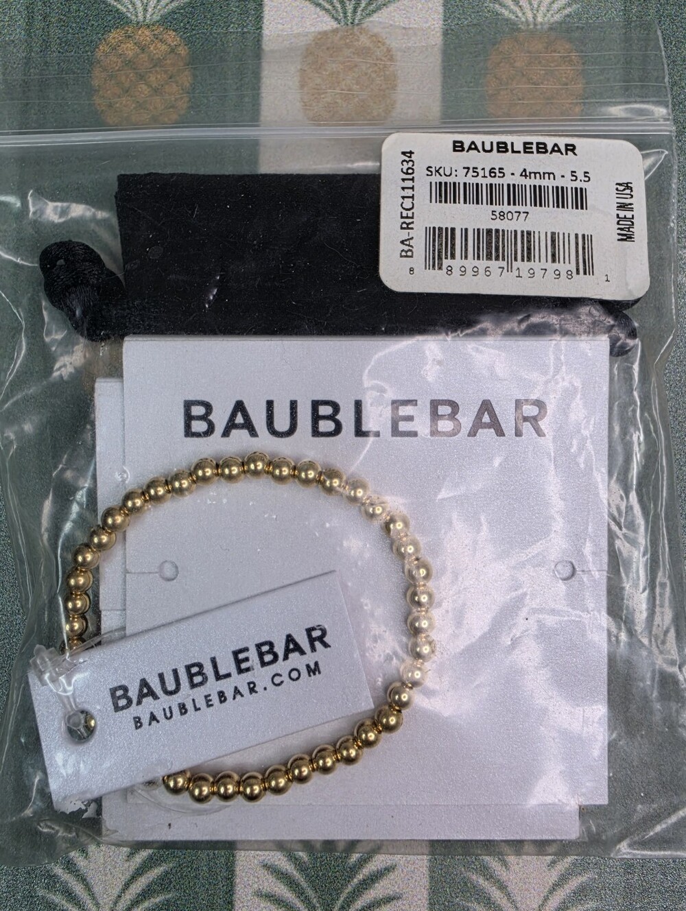 BaubleBar Small Pisa 4mm Bracelet